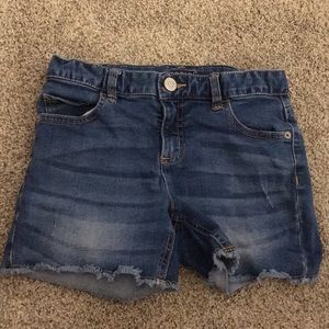 justice blue jean shorts